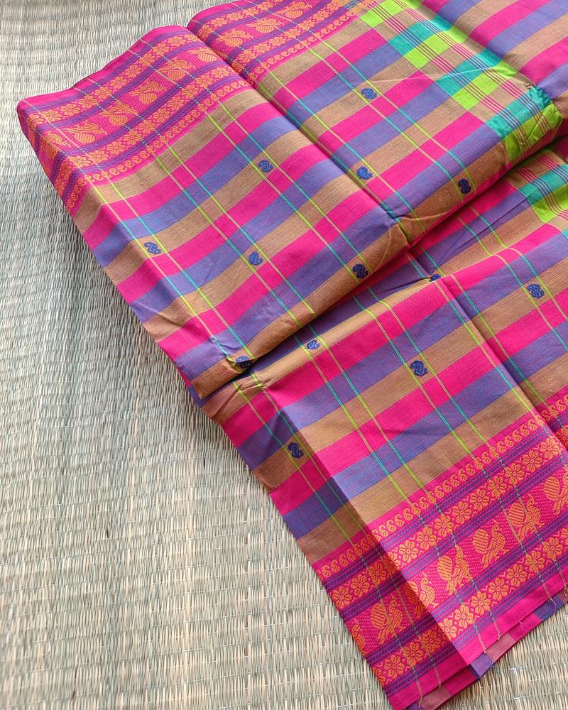 Chettinad Cotton | Vibrantly Multi-colored